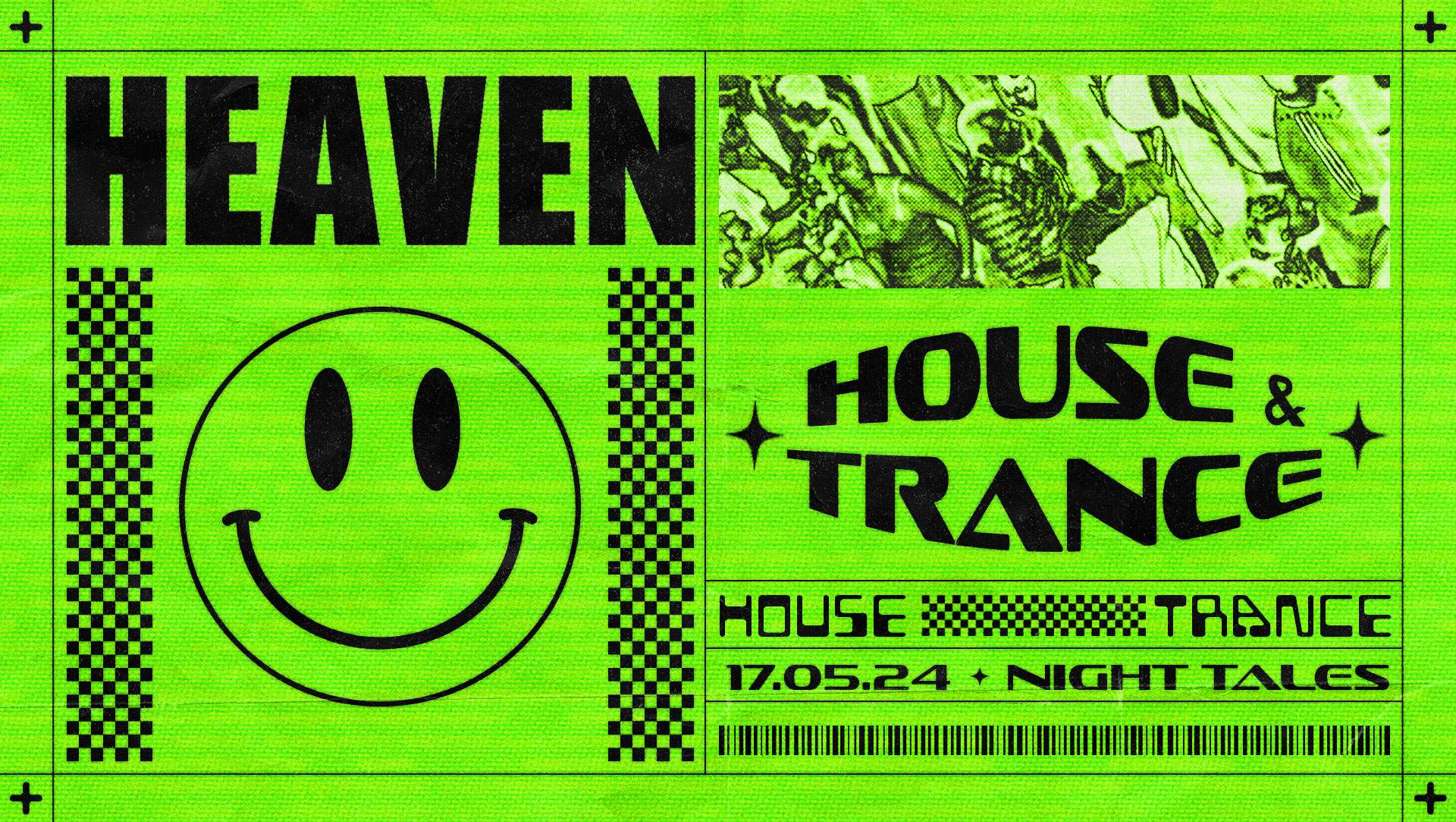 HEAVEN: Classic 90s House & Trance  - フライヤー表