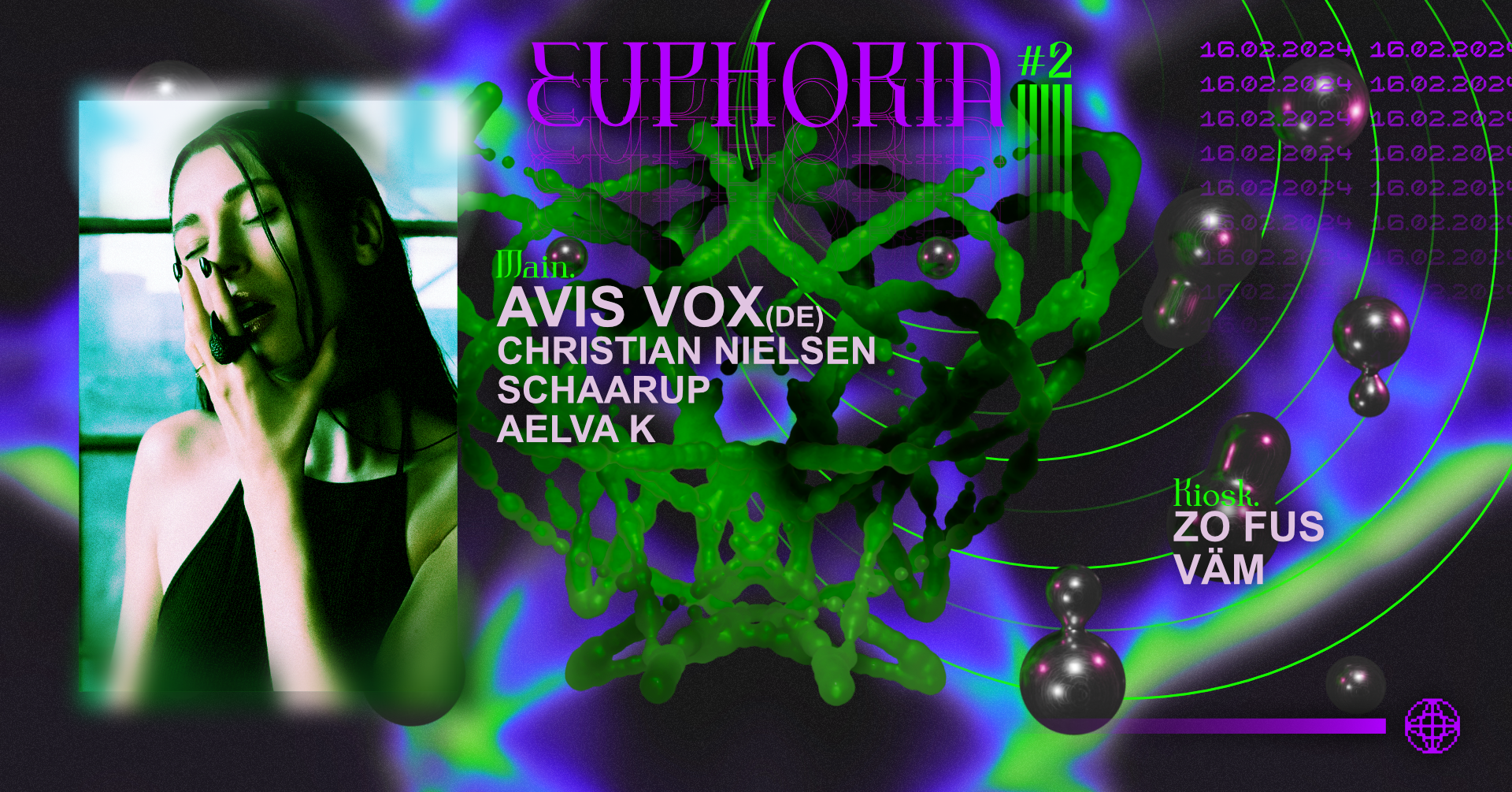 EUPHORIA #2 X Avis Vox (STIL VOR TALENT) - フライヤー表