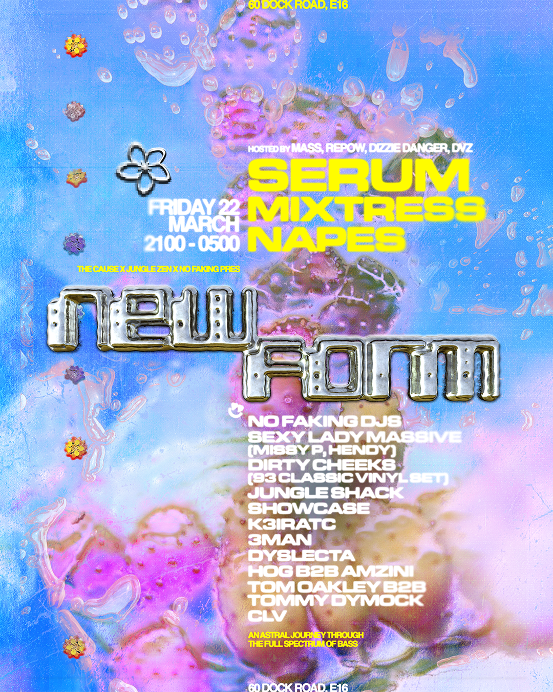 The Cause: New Form w/ Serum, mixtress, Napes + more - フライヤー表