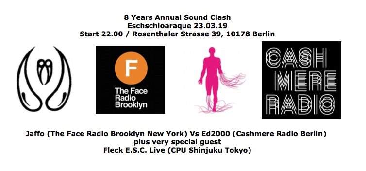 8 Years Soundclash ft Jaffo, Fleck E.S.C. and ED2000 - フライヤー表