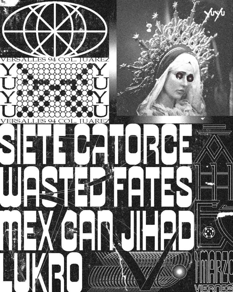 Siete Catorce / Wasted Fates / Mexican Jihad / Lukrø - Página frontal