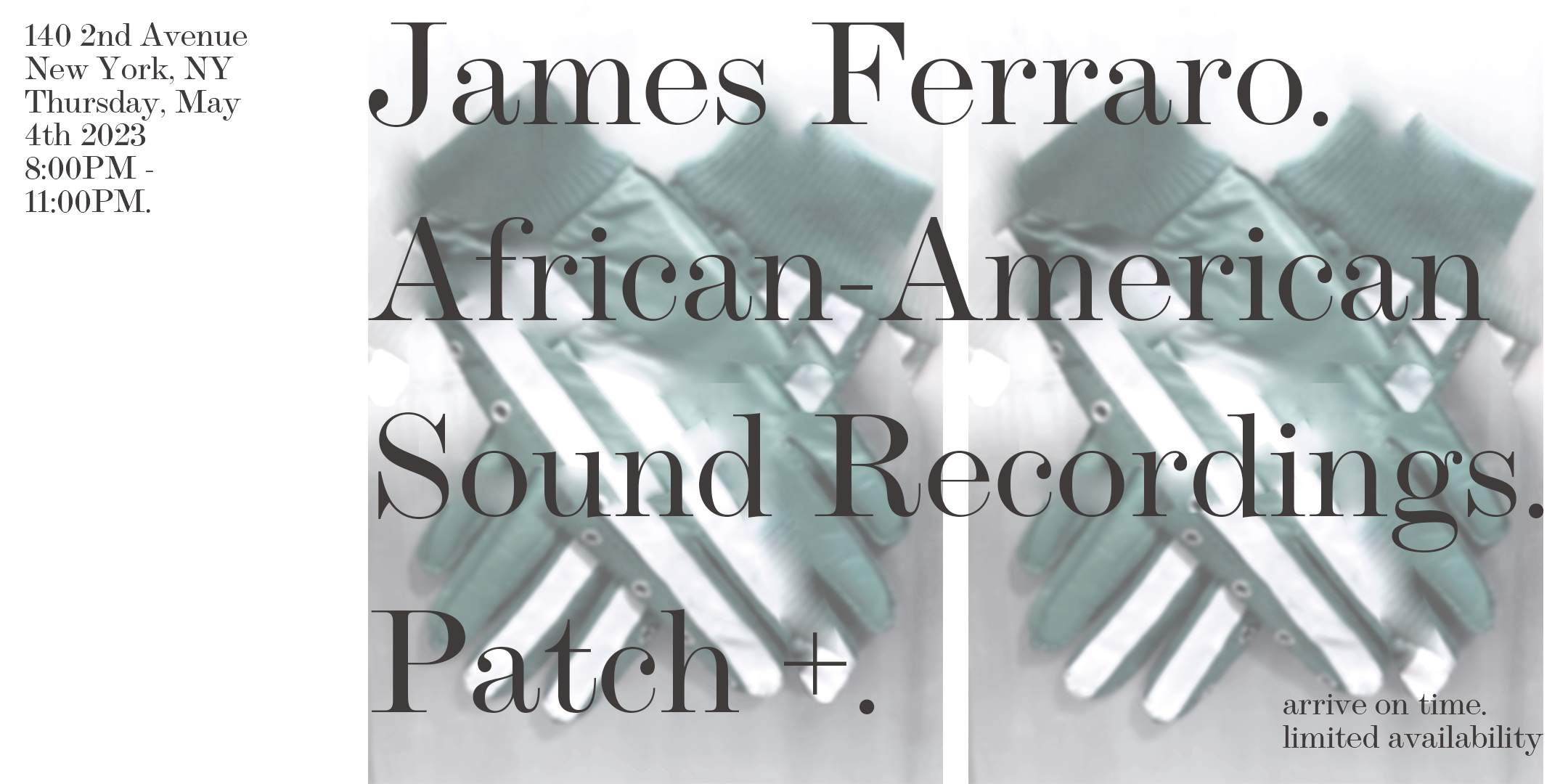 Free Advice presents: James Ferraro with African-American Sound Recordings & Patch - フライヤー裏