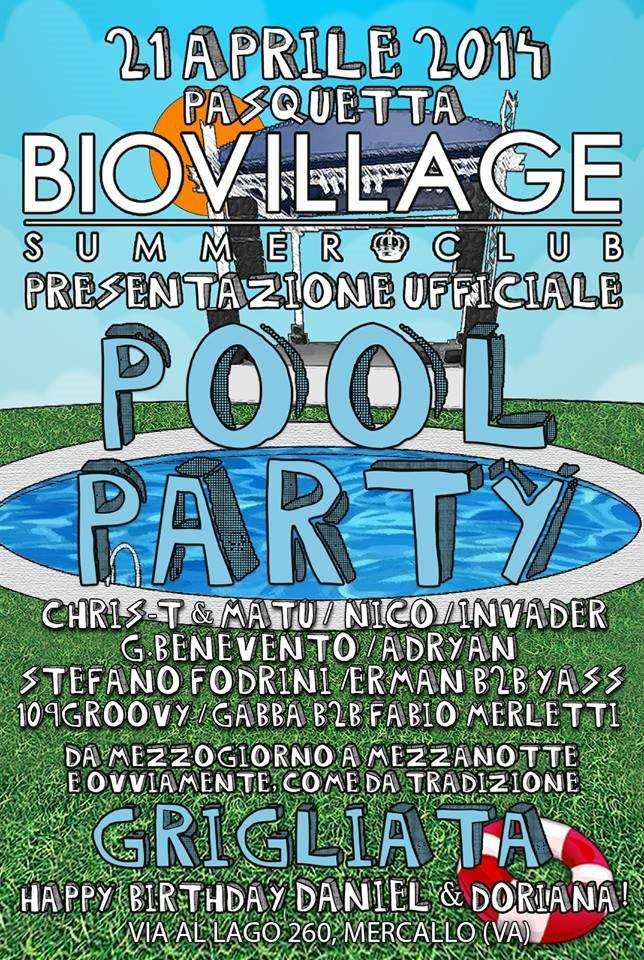 Pool Party - Página frontal