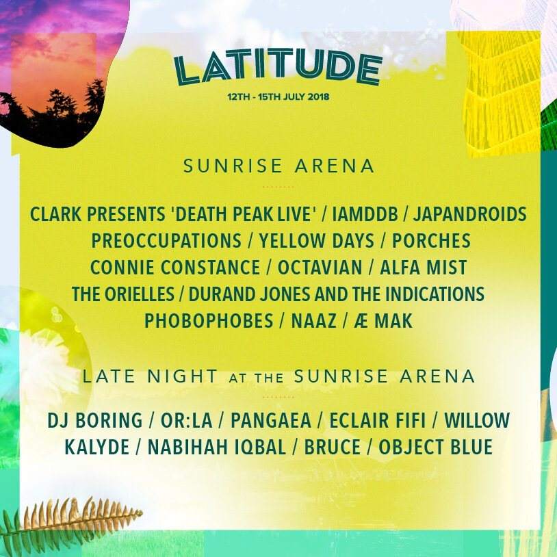 Late Night At Latitude 2018 - フライヤー表