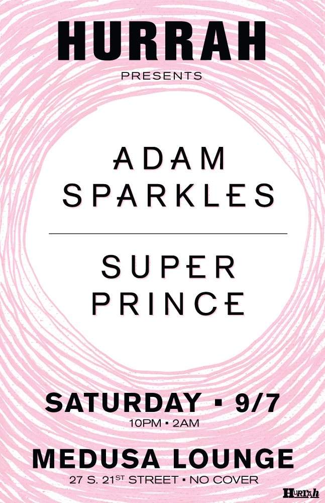 Hurrah with Adam Sparkles & Superprince - Página frontal