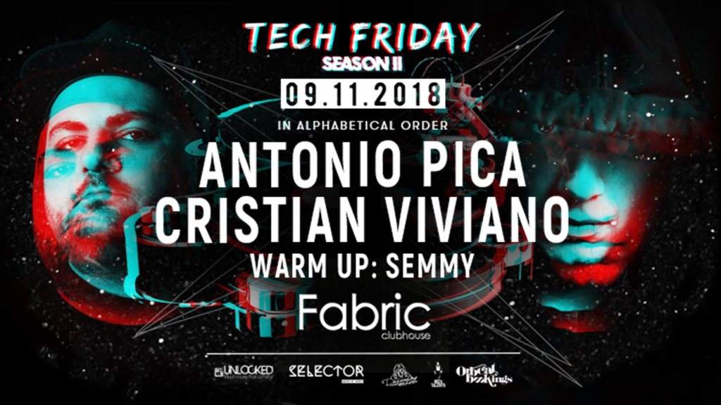 Tech Friday present: Antonio Pica & Cristian Viviano - フライヤー表