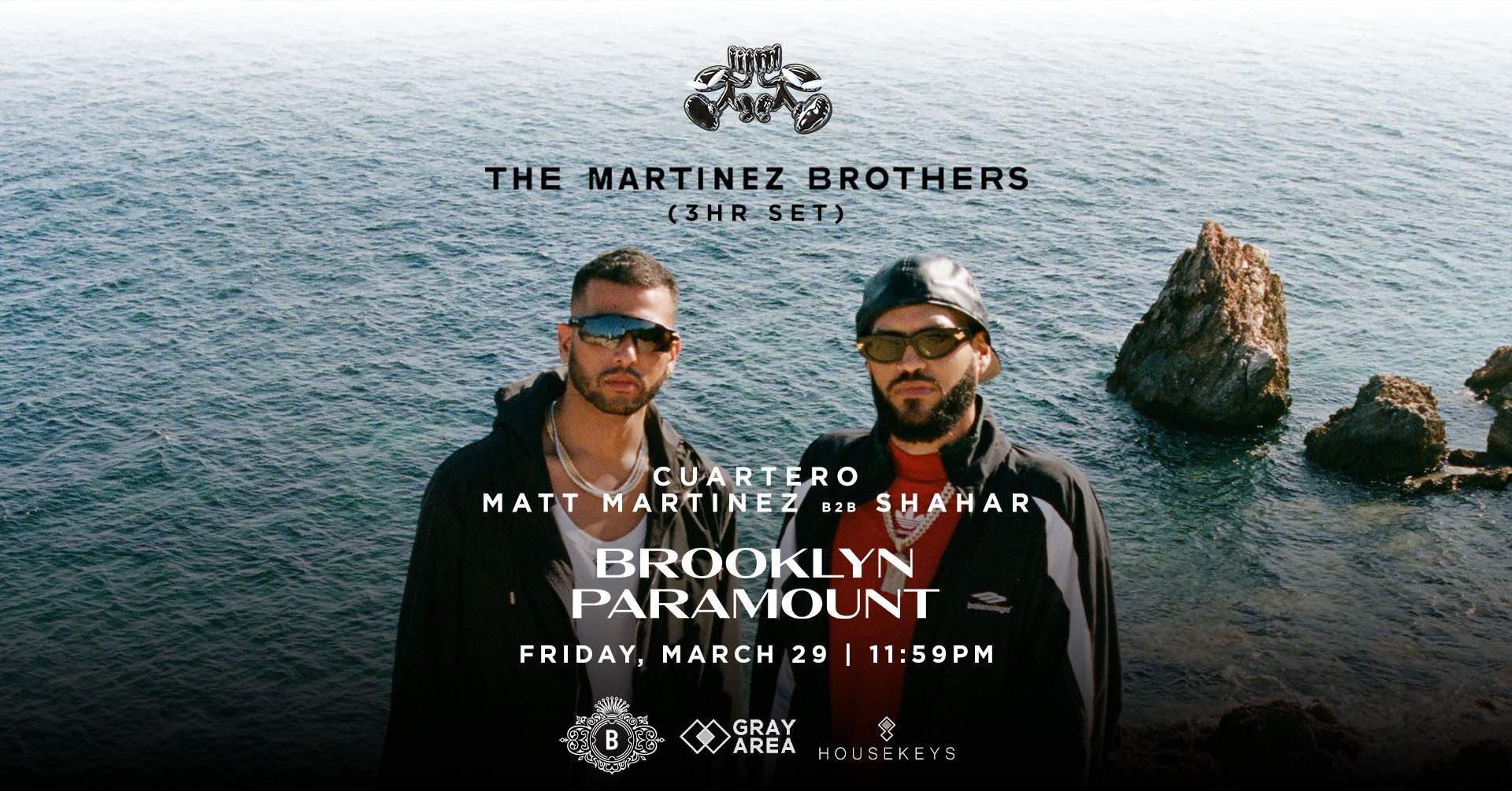 The Martinez Brothers & Guests by Gray Area & Live Nation - フライヤー表