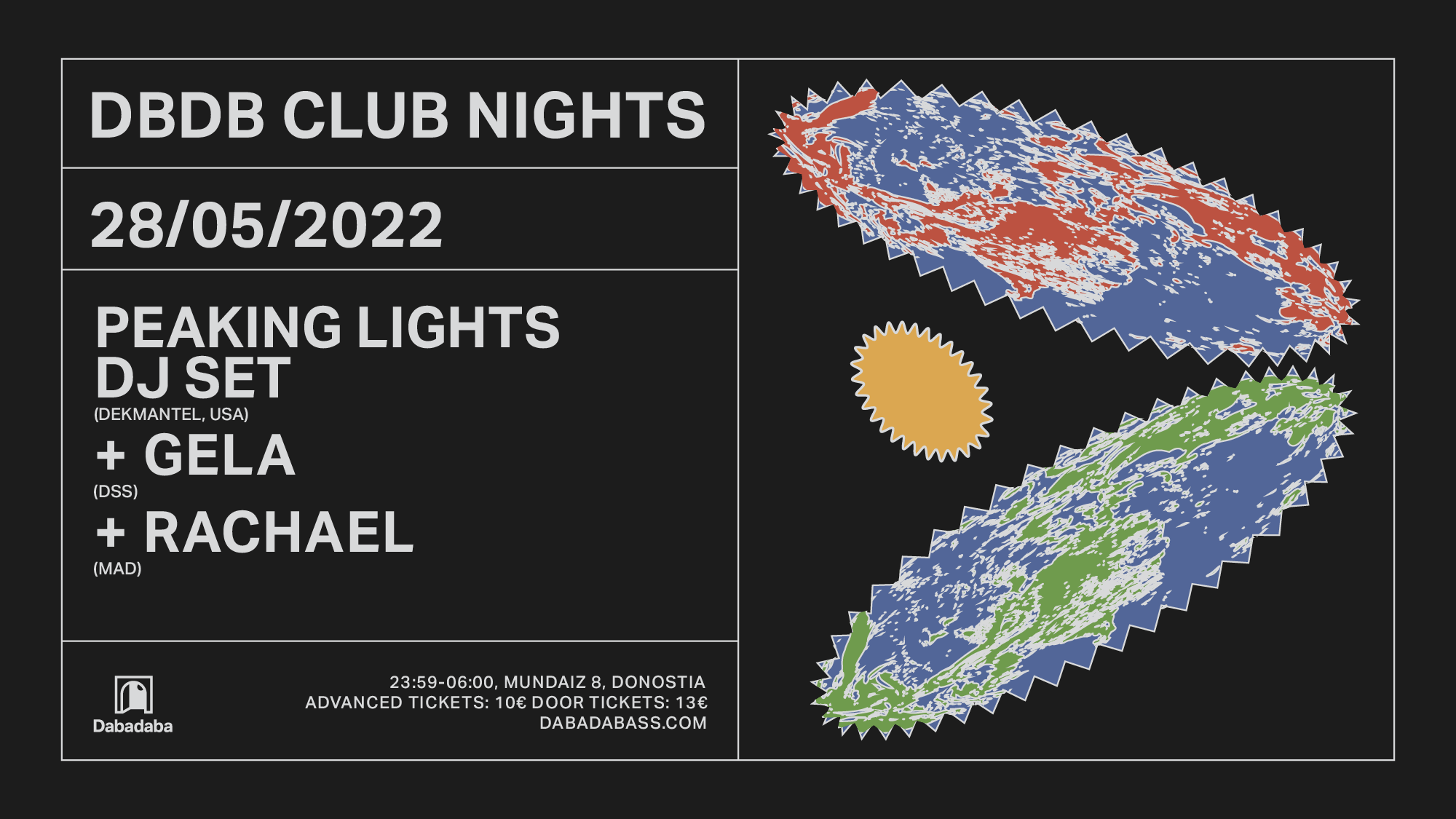 DBDB Club Nights: Peaking Lights DJ Set + Gela + Rachael - Página frontal