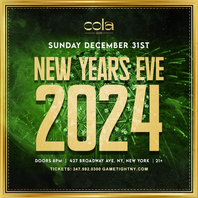 Cola Club The House of Cannabis New Year's Eve Party 2024 at Cola Club