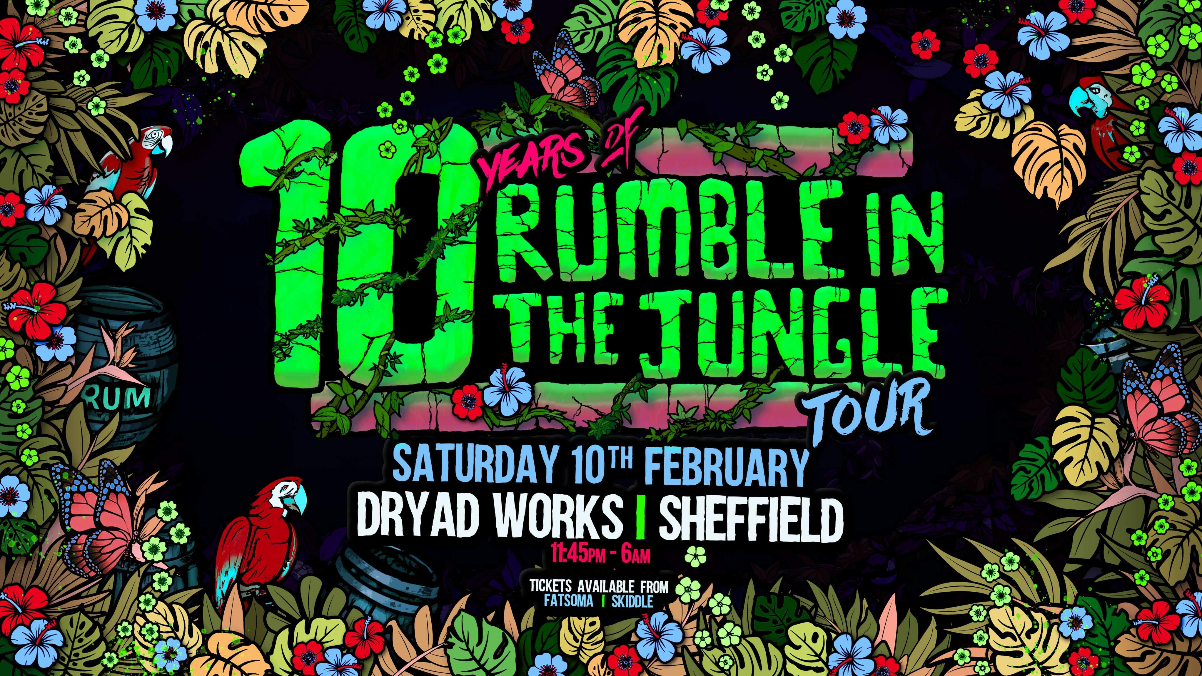 10 YEARS OF RUMBLE - SHEFFIELD - フライヤー表