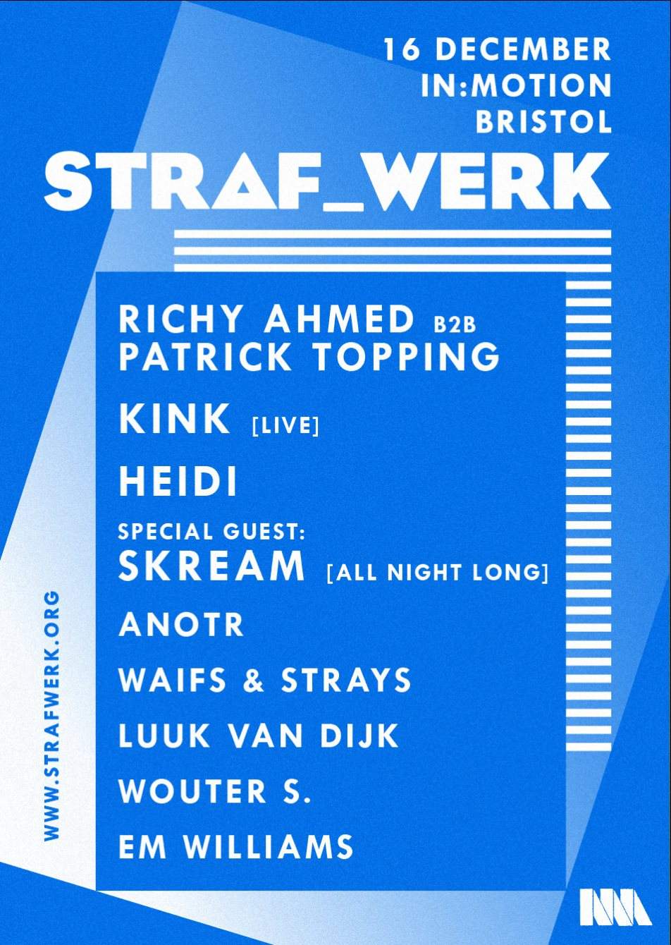 Straf_werk: Richy Ahmed, Patrick Topping, KiNK [LIVE], Heidi & More - Página trasera