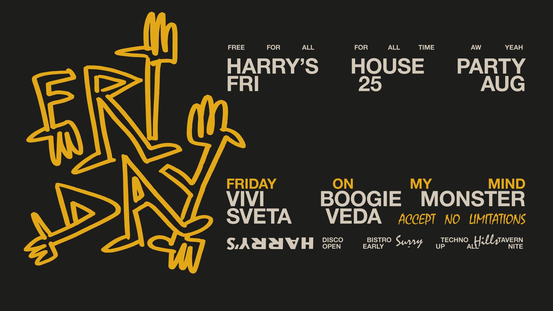 Harry's House Party Feat. Boogie Monster + Sveta + Veda + vivi - フライヤー表