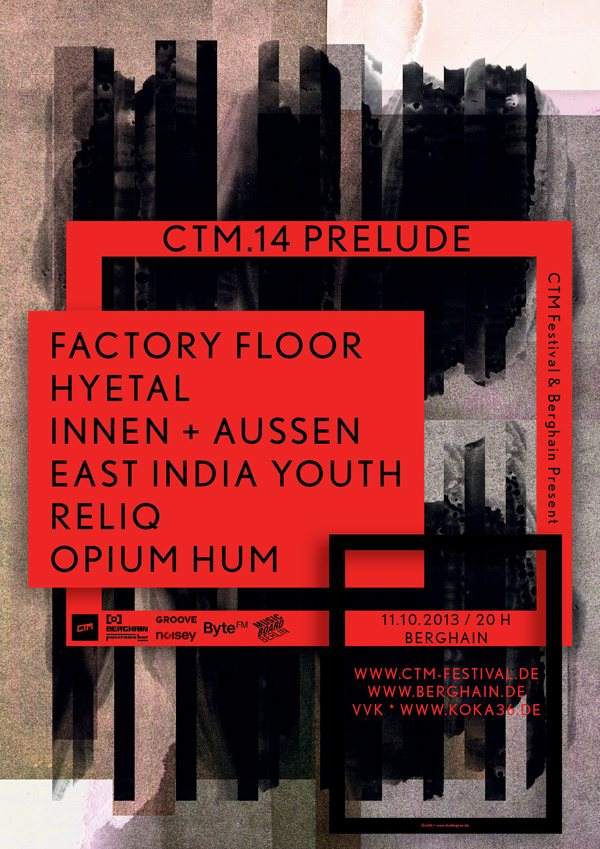 CTM.14 Prelude Berlin & Dekmantel Nacht - フライヤー表