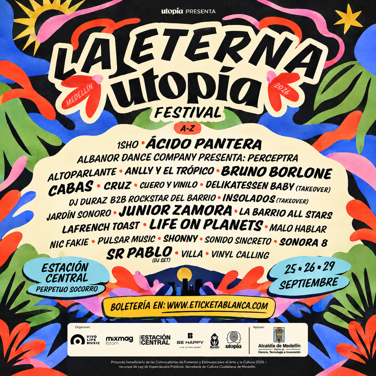 FESTIVAL UTOPÍA 2026 at Estación Central, Medellin