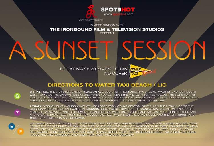 Spotishot.Com present A Sunset Session - Página trasera