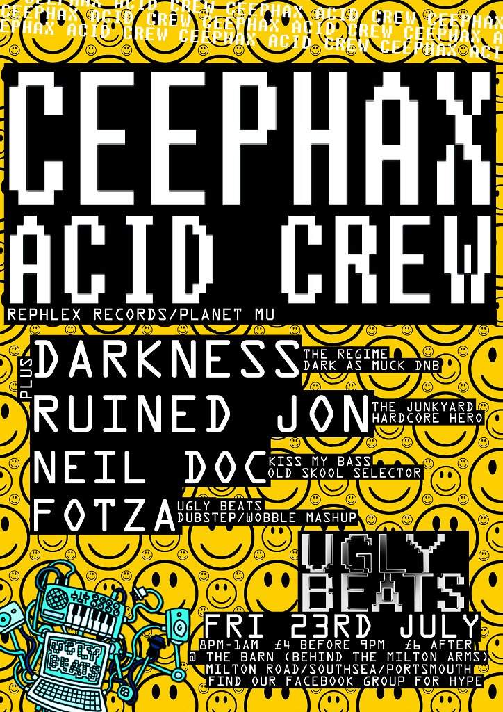 Ceephax Acid Crew Live - フライヤー表