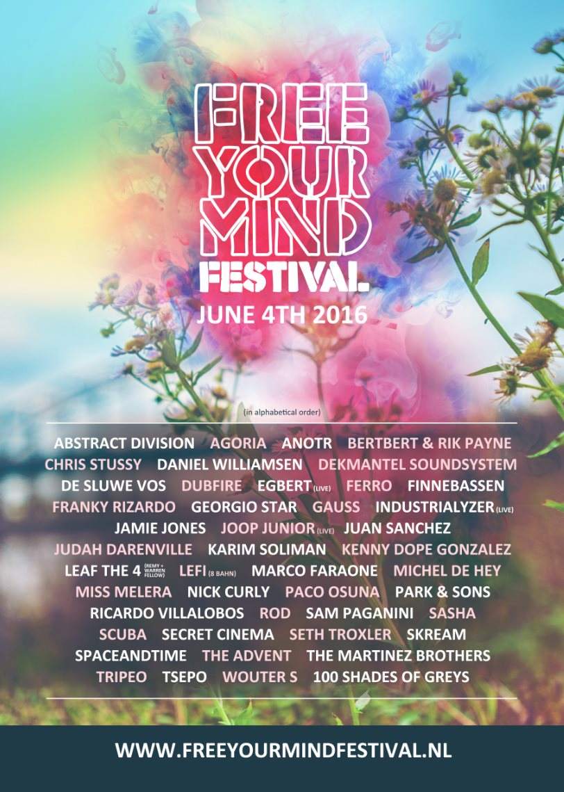 Free Your Mind Festival 2016 at Stadsblokken / Groene Rivier