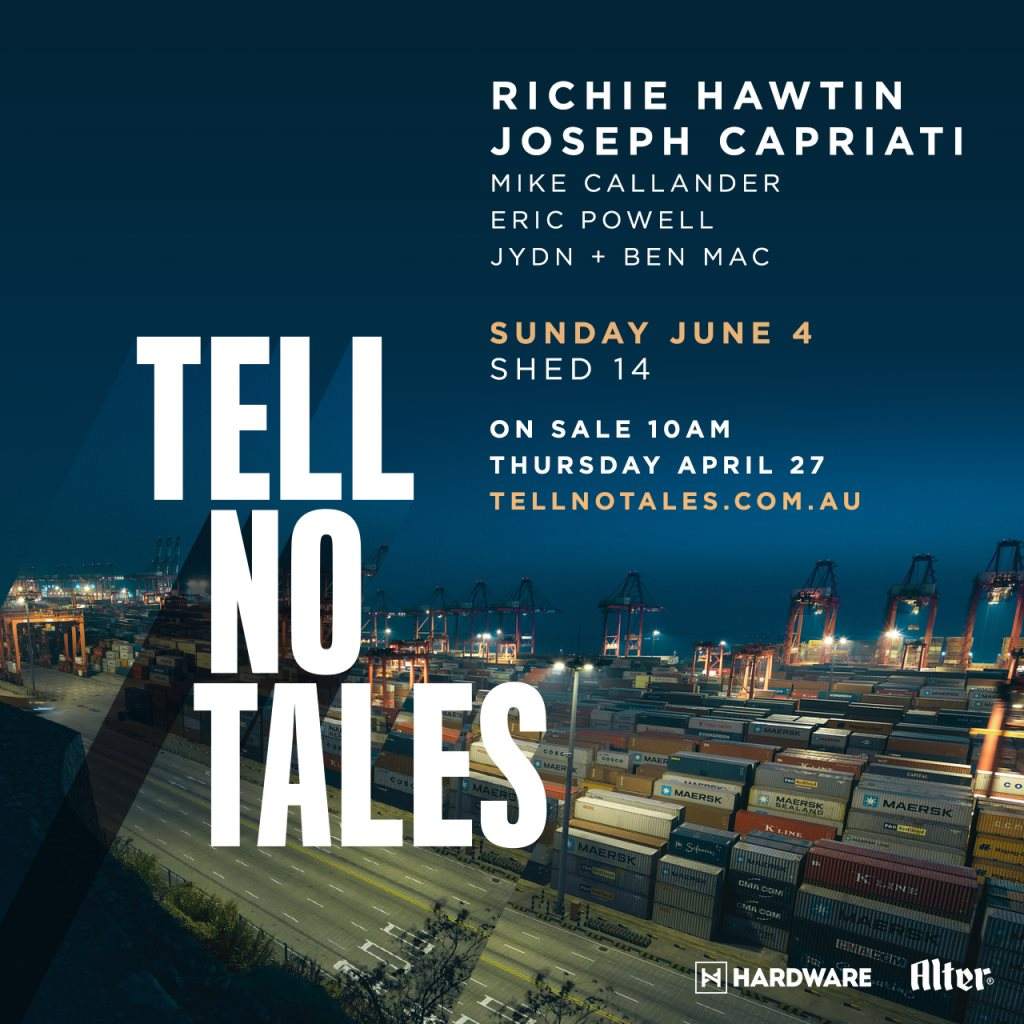 Tell No Tales Winter Edition w/ Richie Hawtin & Joseph Capriati - フライヤー表