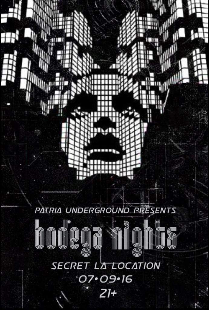 Bodega Nights - フライヤー表
