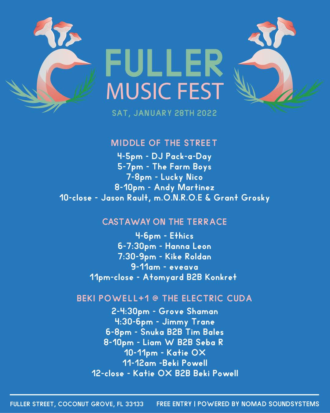 Fuller Music Fest II at Barracuda's in the Grove, Miami