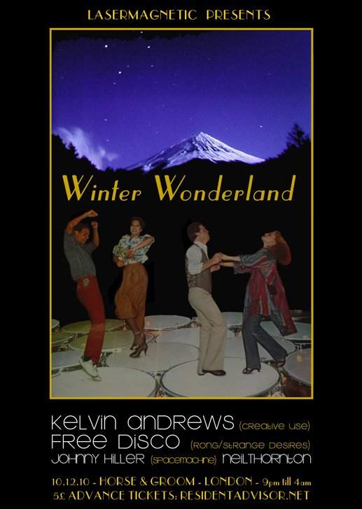 Lasermagnetic Winter Wonderland with Kelvin Andrews, Free Disco & Bicep - フライヤー表