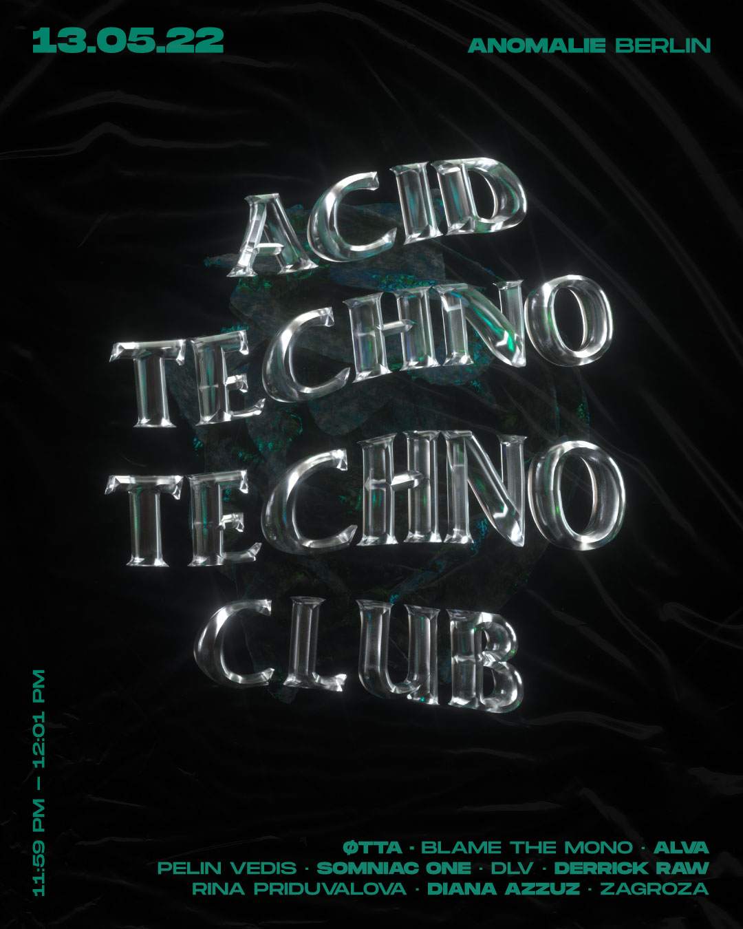 Acid Techno Techno Club at Anomalie Art Club, Berlin