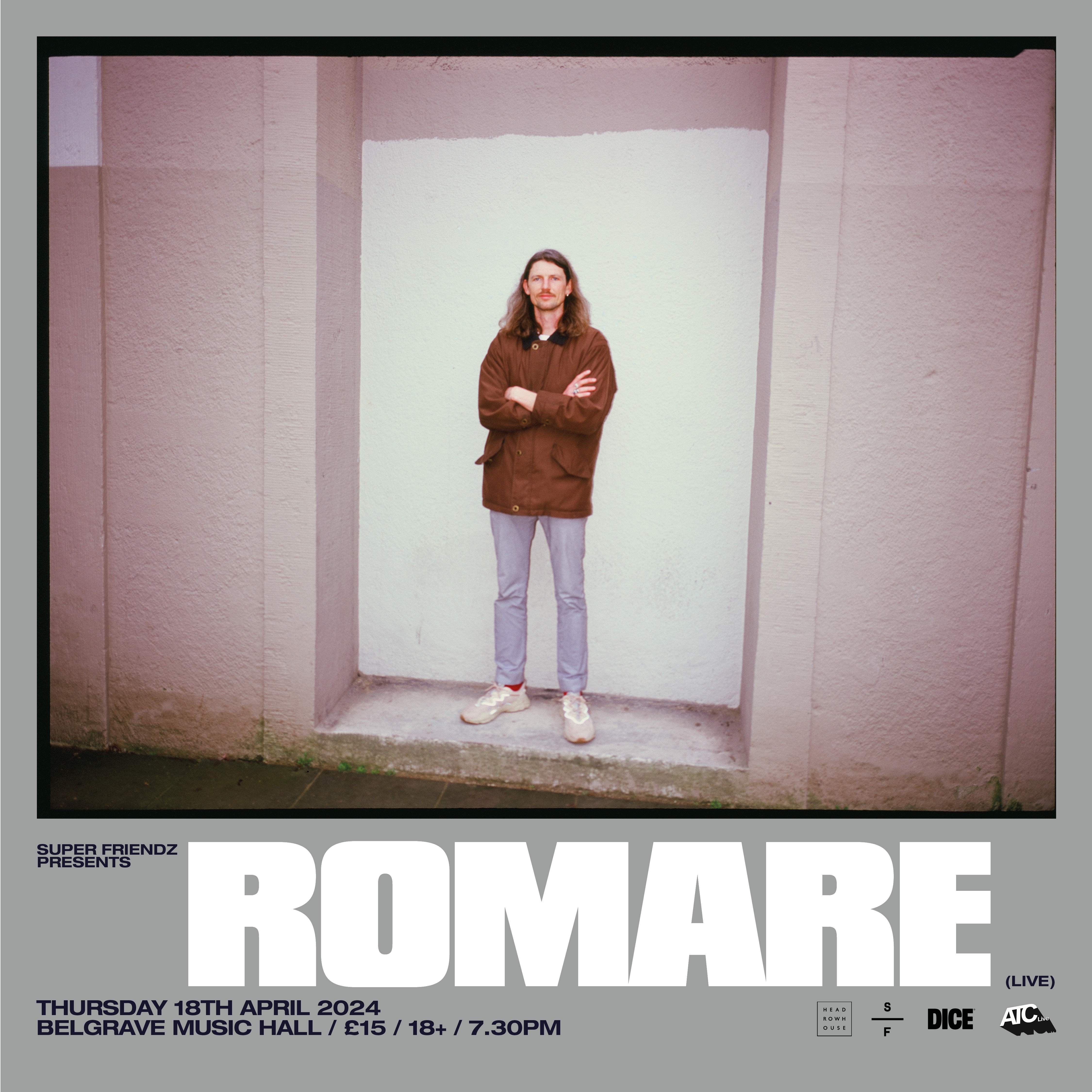 Romare (LIVE) - フライヤー表