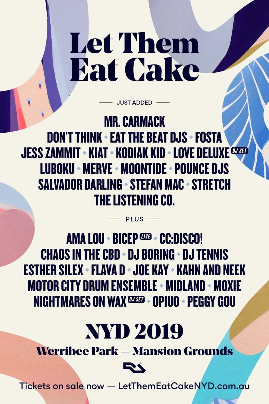 Let Them Eat Cake 2019 - Página frontal