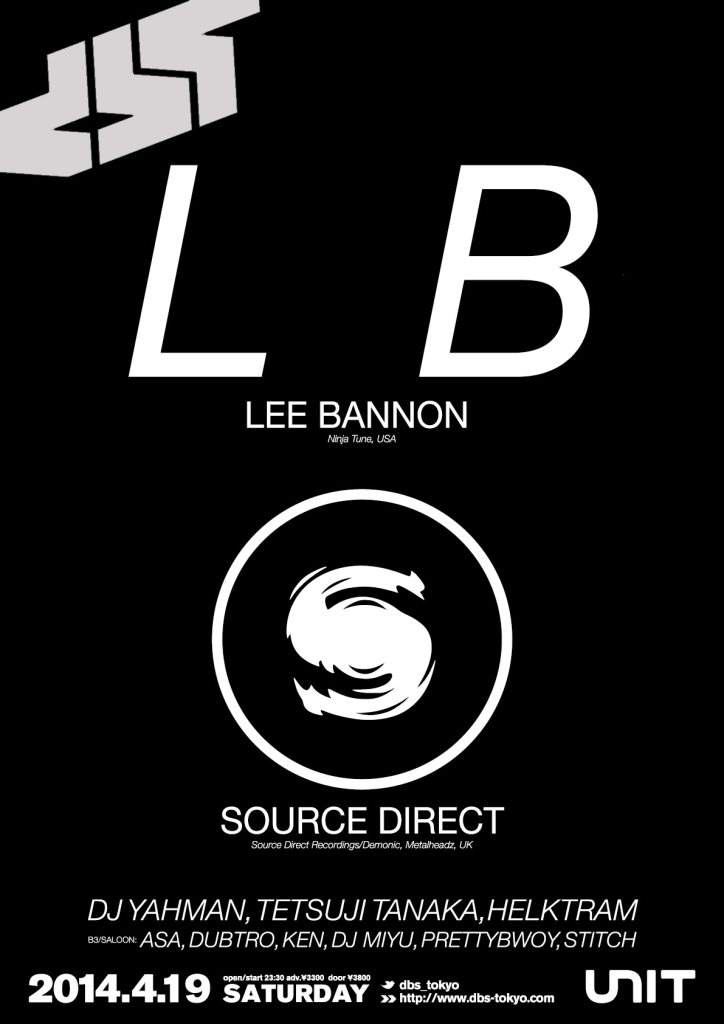 DBS: LEE Bannon x Source Direct - フライヤー表