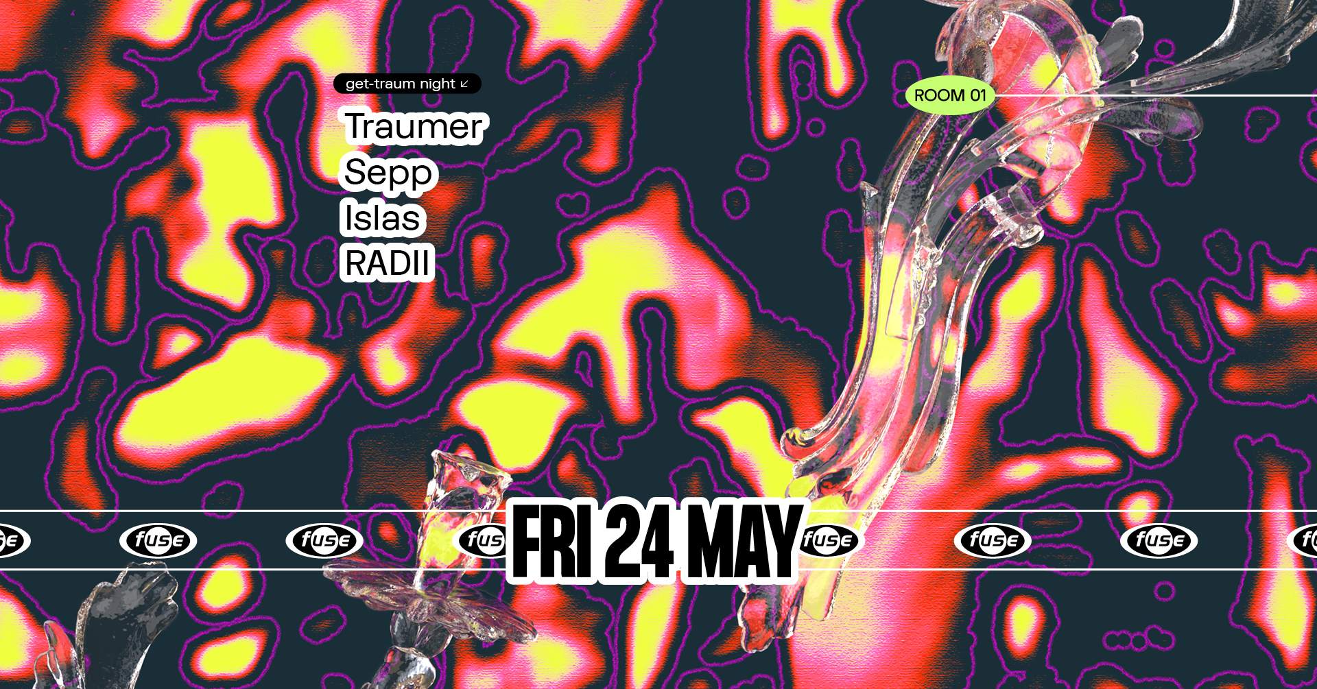 Fuse presents: get—traum night with Traumer & Sepp - フライヤー表