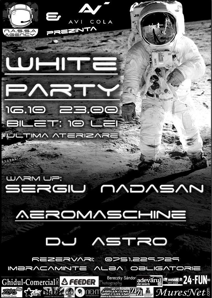 White Party (Ultimul Party N.A.S.S.A Agency) - Página frontal