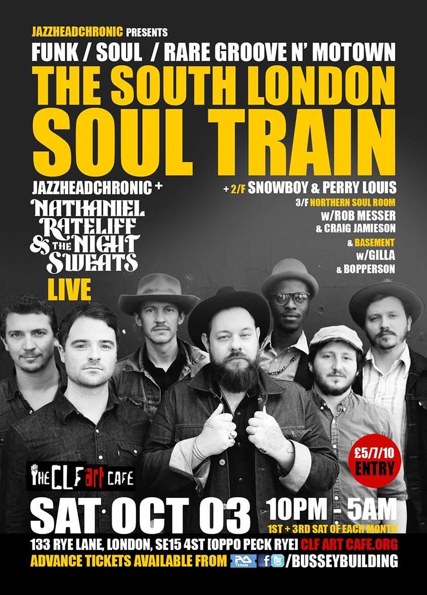 The South London Soul Train with JHC, Nathaniel Rateliff & The Night Sweats [Live] - More - Página frontal