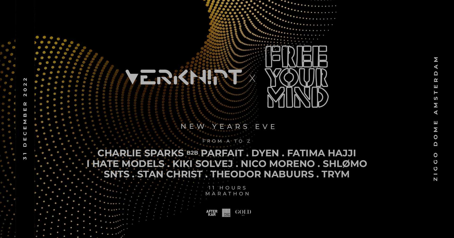 VERKNIPT x Free Your Mind: New Years Eve at Ziggo Dome, Amsterdam