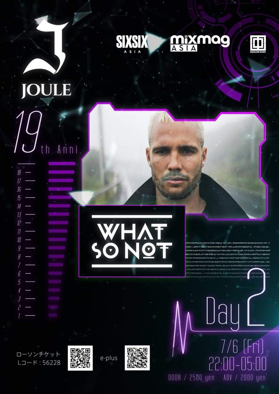Joule 19th Anniversary Feat. What SO Not - フライヤー表
