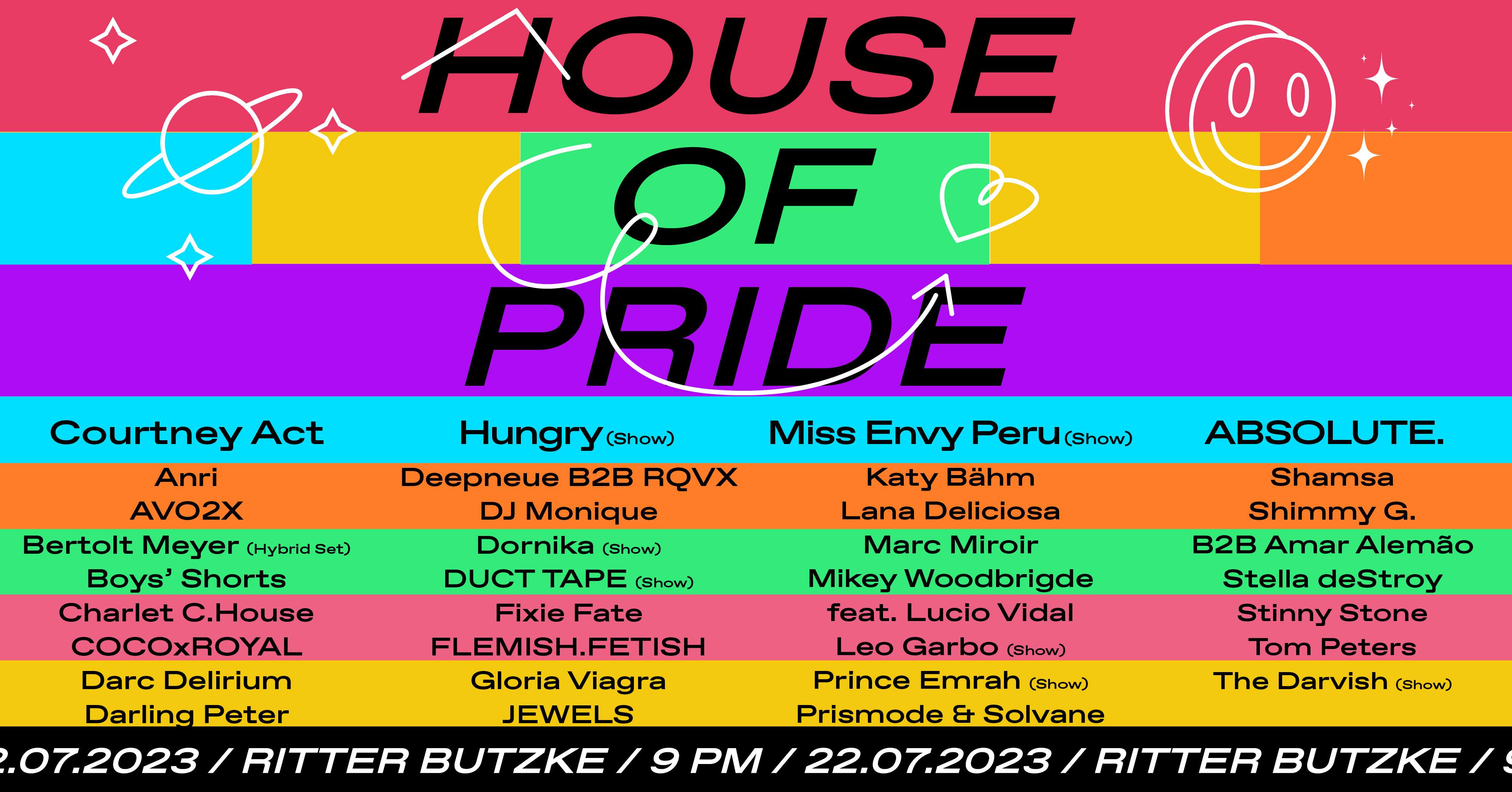 House of pride - フライヤー表