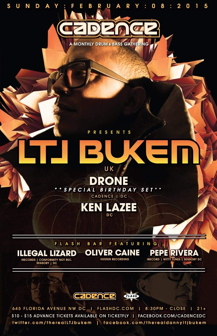 Cadence presents LTJ Bukem - フライヤー裏