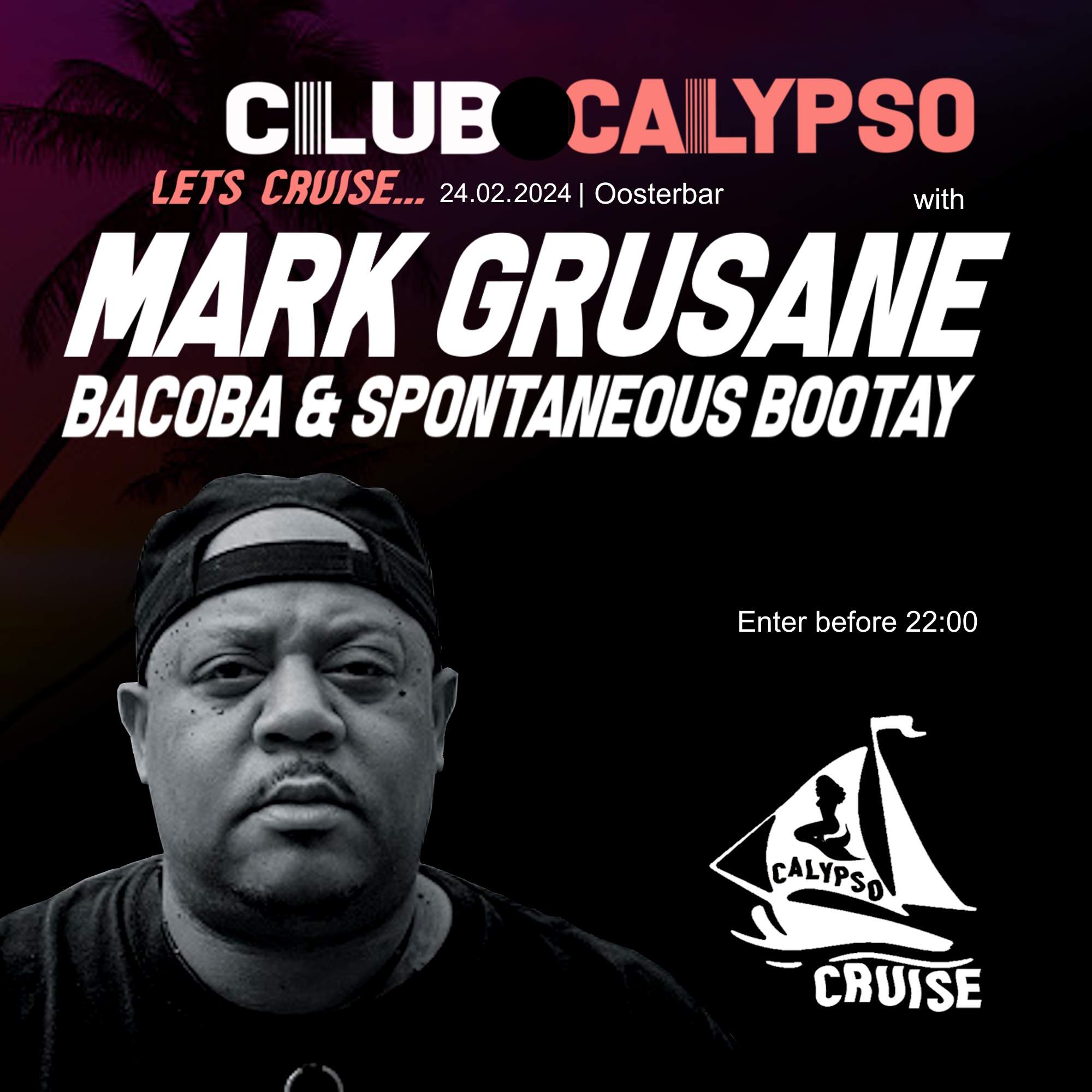 Club Calypso with Mark Grusane - フライヤー表