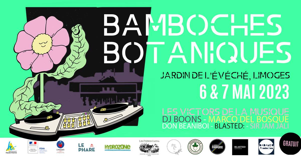 Bamboches Botaniques 2023 - フライヤー表