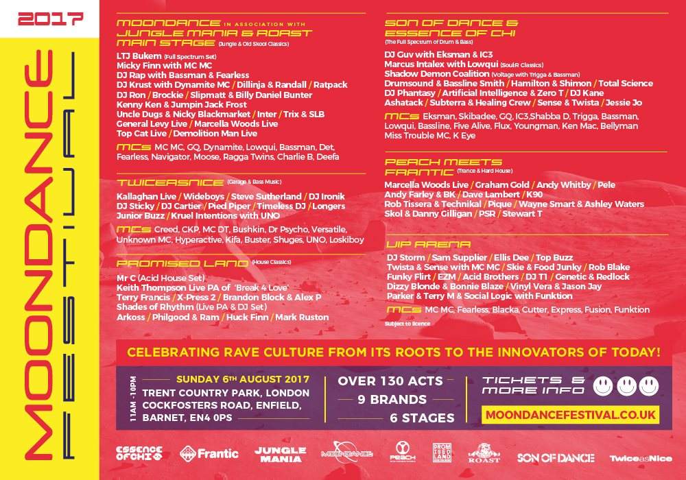 Moondance Festival 2017 at Trent Country Park, London
