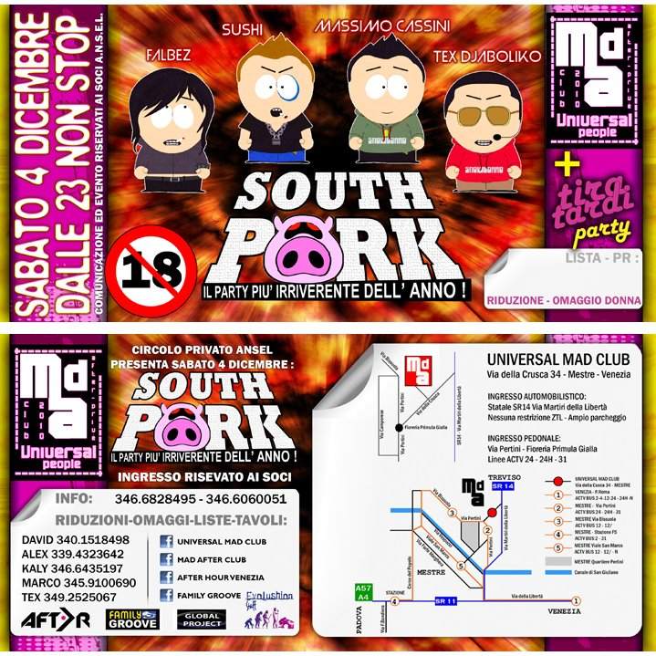 South Pork Party - Página frontal