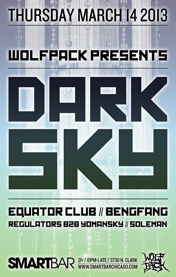 Wolfpack: Dark SKY - Equator Club - Bengfang - Regulators B2B Yomansky - Soleman - Página frontal