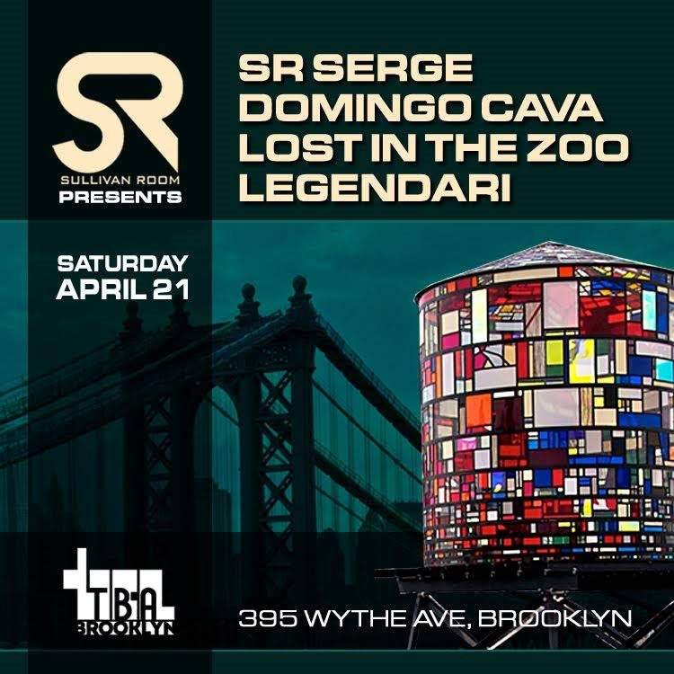 Sullivan Room with Sr Serge / Domingo Cava / Lost in the Zoo - フライヤー表