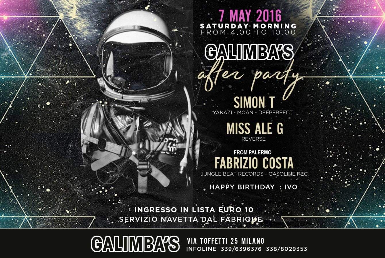 Galimba's After Party - Página frontal