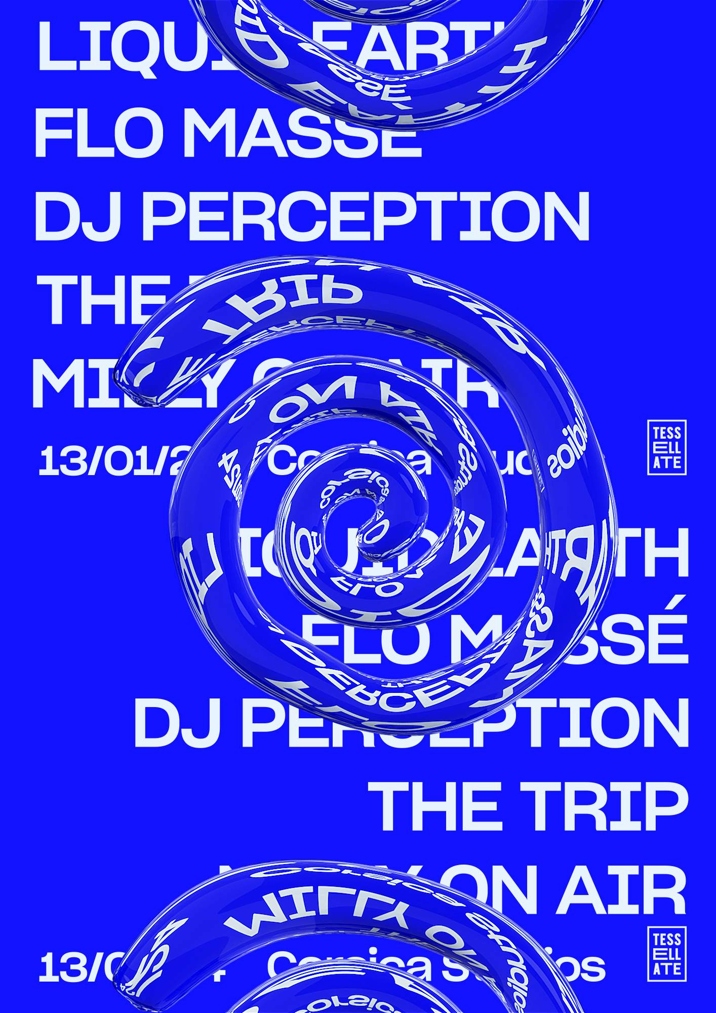 Tessellate with Liquid Earth, Flo Massé & DJ Perception at Corsica
