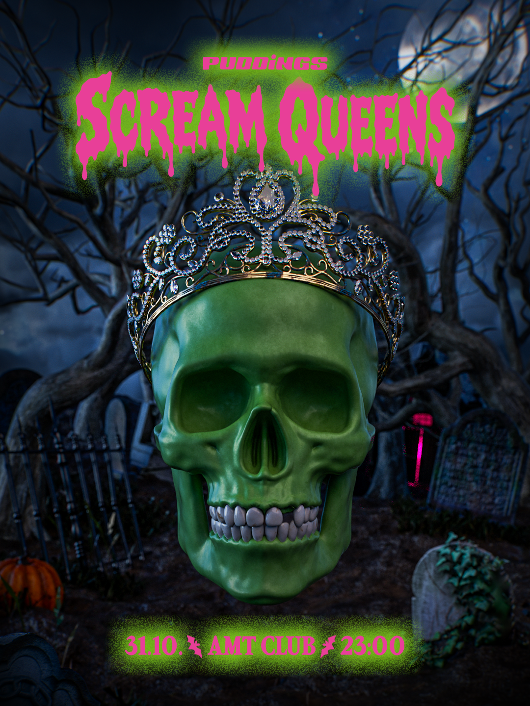 PUDDINGS pres. SCREAM QUEENS at AMT, Berlin · Tickets