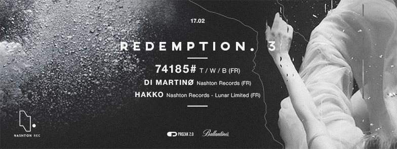 Redemption .3 by Nashton Records W/ 74185# (T/W/B / France) - Página frontal