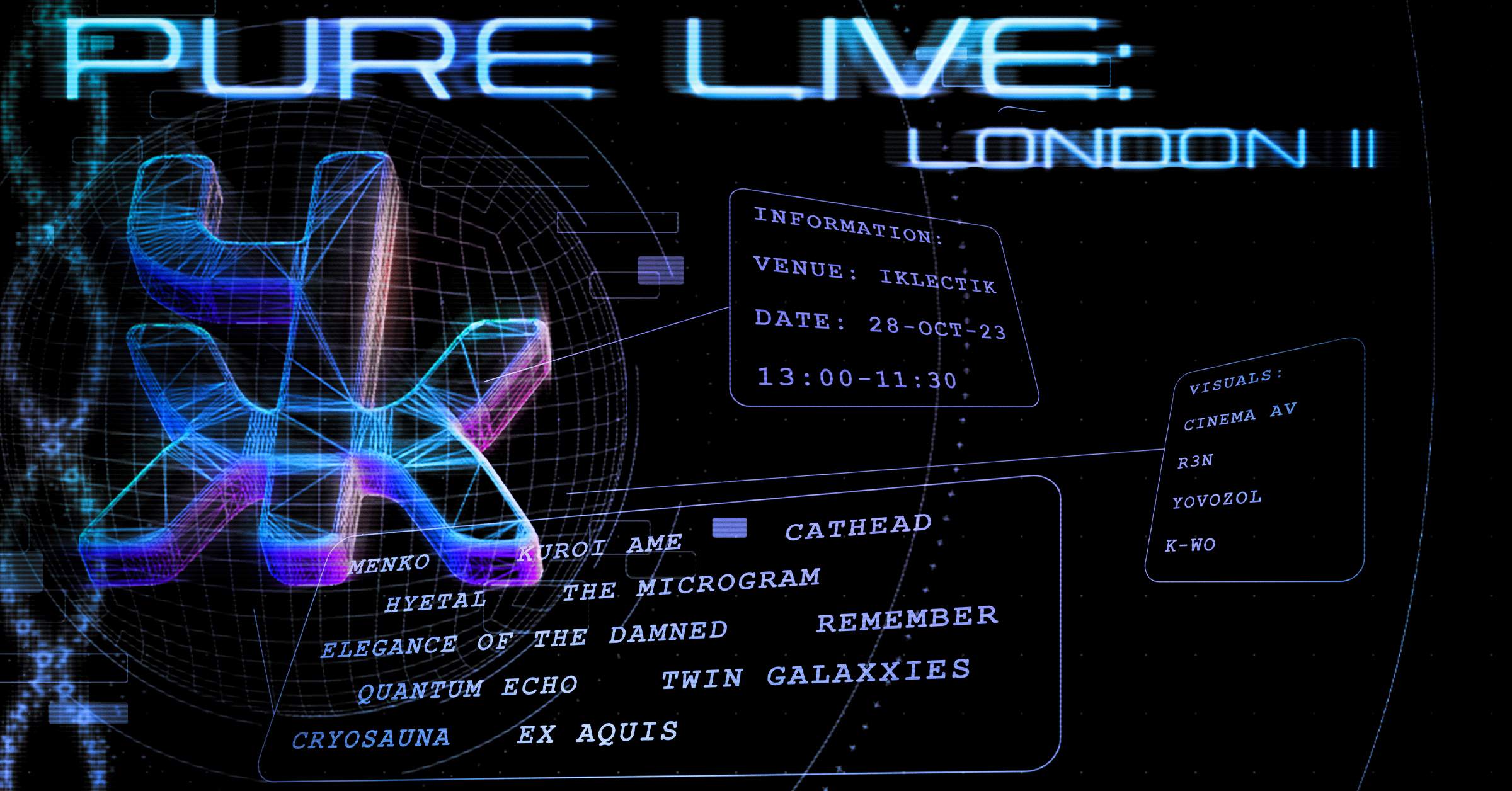 PURE LIVE: LONDON II - フライヤー表