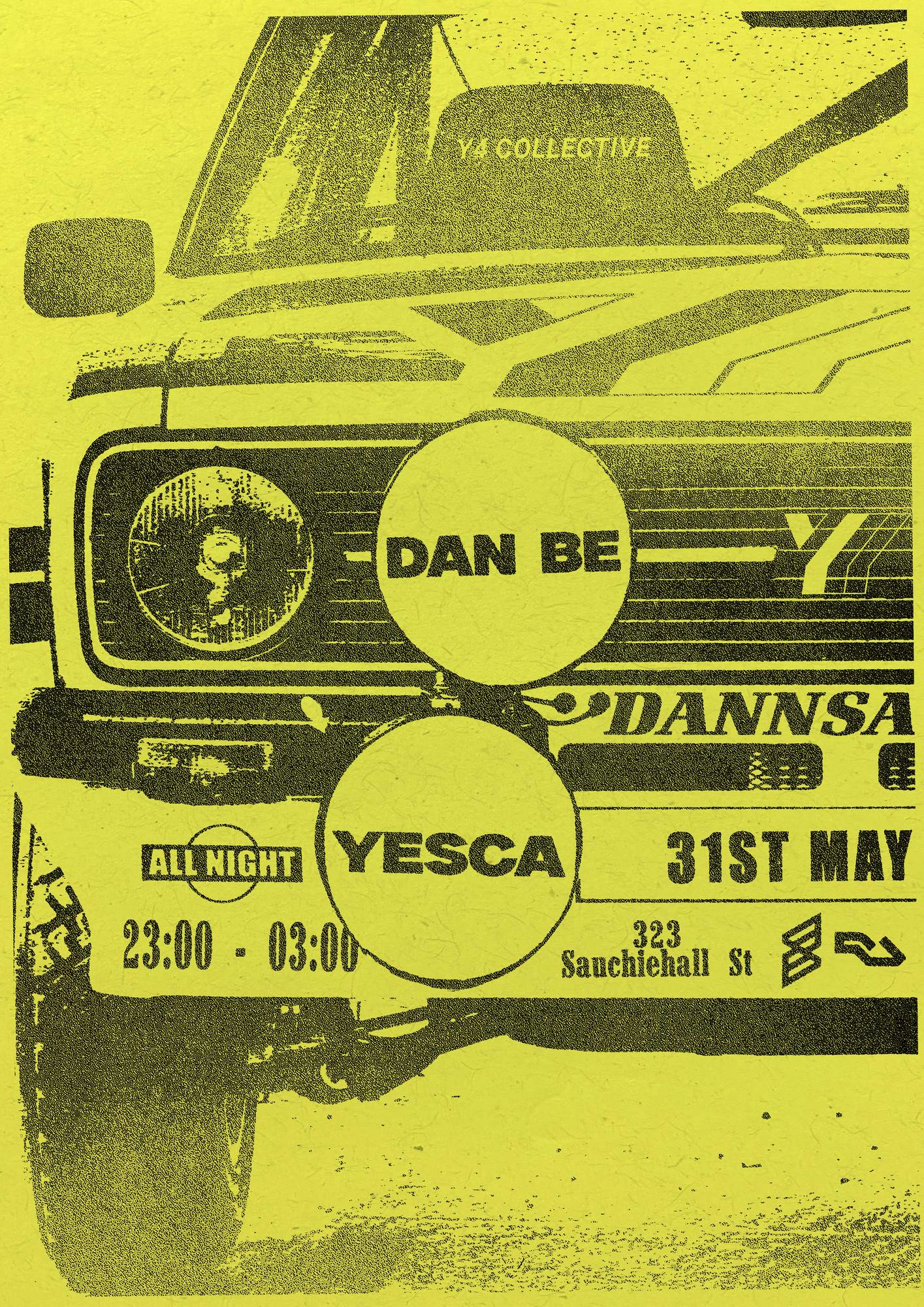 Y4 Collective - Dan be & Yesca - All Night Long - Página frontal