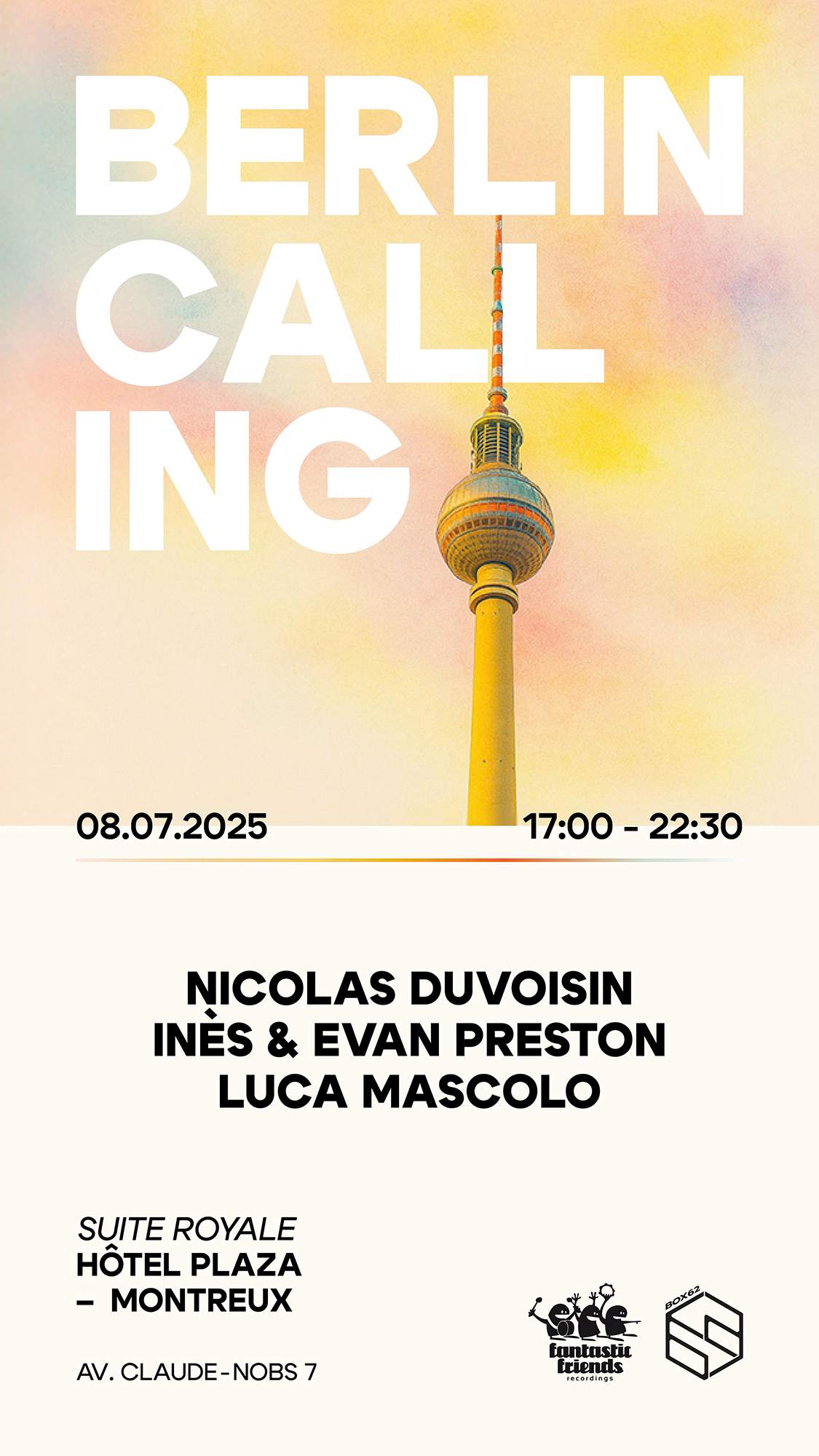 Berlin Calling at TBA - Hôtel Royal Plaza (Montreux) - Suite Royale ...