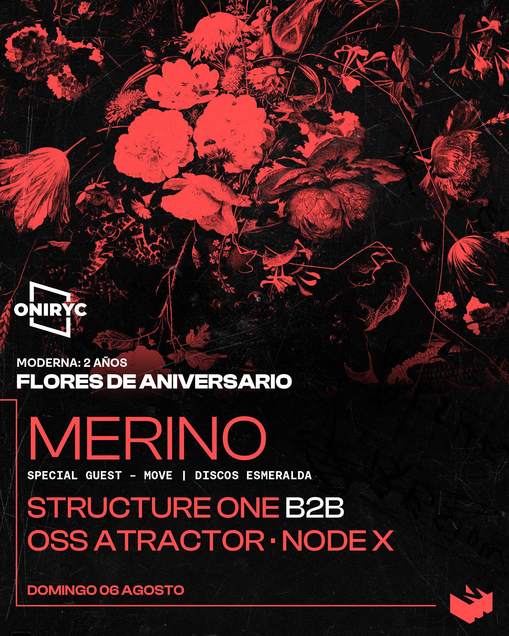 Flores de Aniversario: Merino (Oniryc) - Página frontal
